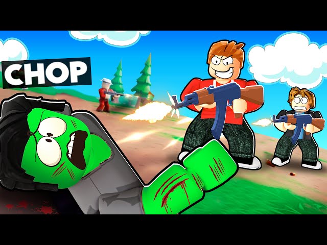 ROBLOX CHOP AND FROSTY DESTROY ZOMBIES IN ZOMBIE SHOOTER