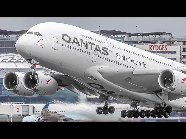 32 BIG PLANE TAKEOFFS and LANDINGS from UP CLOSE | Sydney Airport Plane Spotting 2023 [SYD/YSSY]