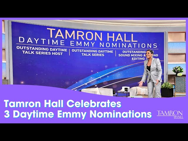 Tamron Hall Celebrates 3 Nominations for the 2024 Daytime Emmy Awards