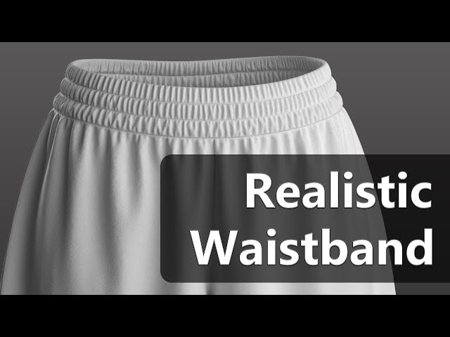 How to make Elastic Waistband in Clo3D and Marvelous Designer