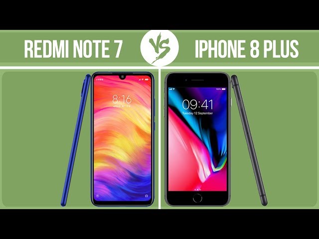 Xiaomi Redmi Note 7 vs Apple iPhone 8 Plus ✔️