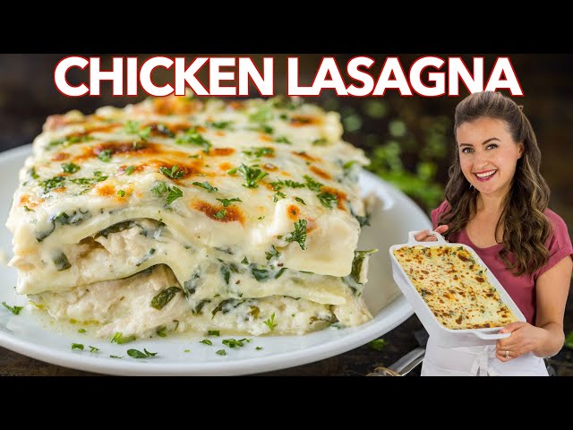 Easy CHICKEN LASAGNA With Creamy White Sauce