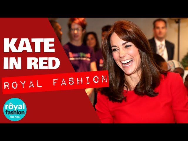 Royal Fashion: Kate Middleton In Red