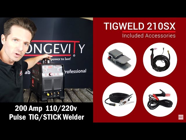 LONGEVITY TIGWELD 210SX AC DC TIG WELDER WITH STICK - Unboxing - Review - Overview