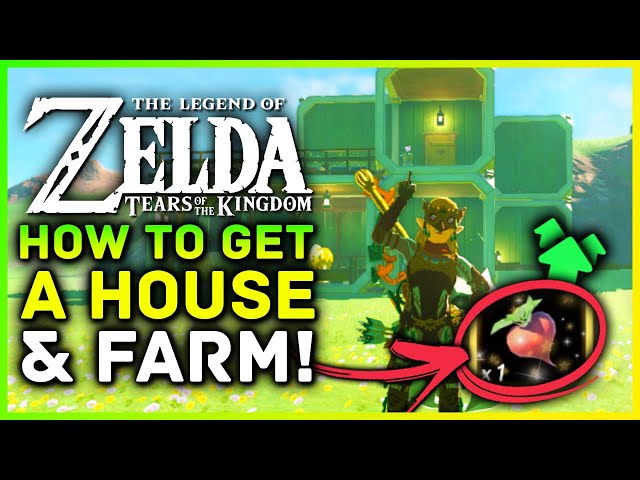 Zelda Tears Of The Kingdom How To Get A House & Farm! Hearty Radish Farming & Location