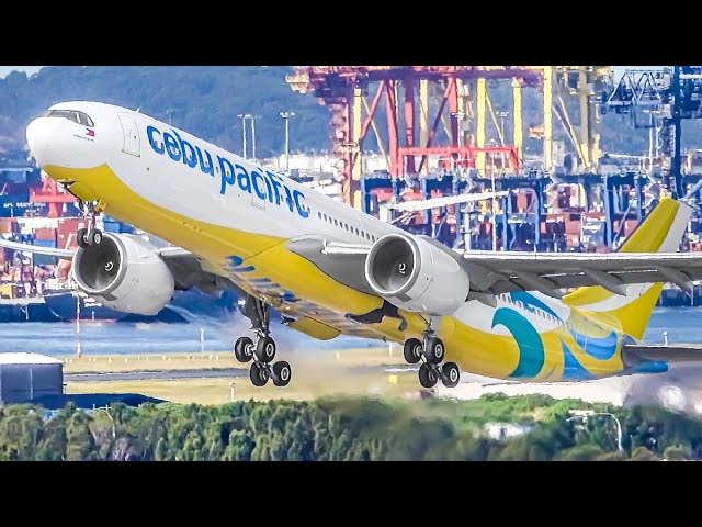 33 HEAVY TAKEOFFS and LANDINGS in 20 MINUTES at SYDNEY AIRPORT Australia Plane Spotting [SYD/YSSY]