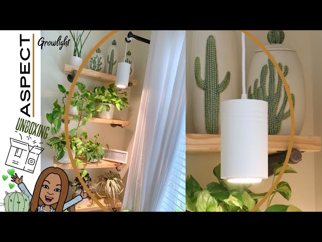 💡Aspect Grow Light Review & Unboxing📦 | DIY How To Hang || A girl with a garden