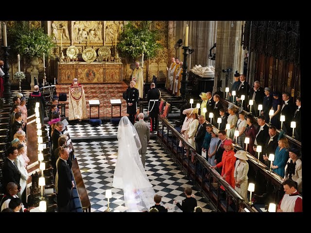 The Royal Wedding: The Bride walks down the aisle