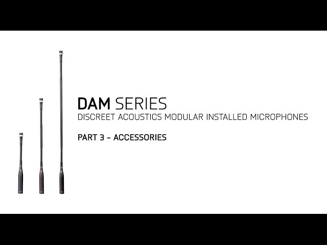 AKG DAM Series Training Part 3/4: Accessories