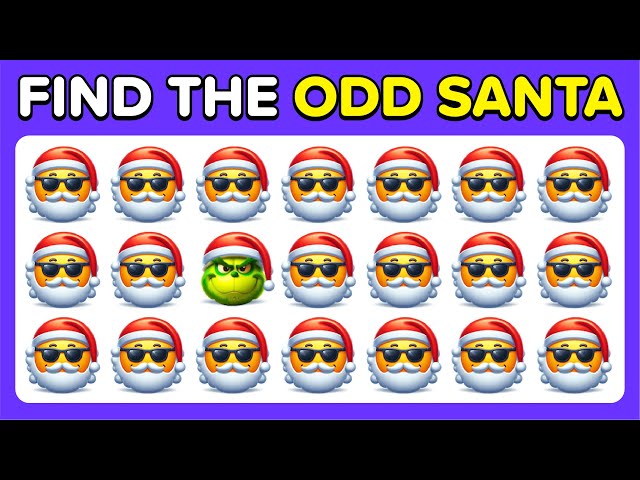 Find the ODD One Out 🎅 Christmas Edition 🎄 | Easy, Medium, Hard Levels