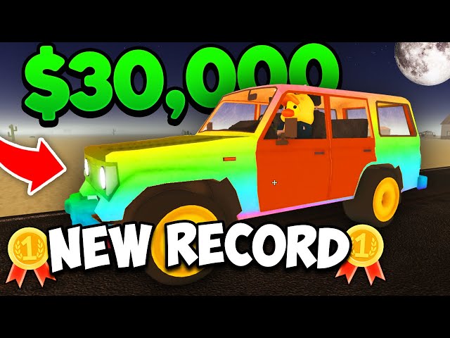 I Spent $30,000 On This OP Car and Set a NEW RECORD in A Dusty Trip! (Roblox)