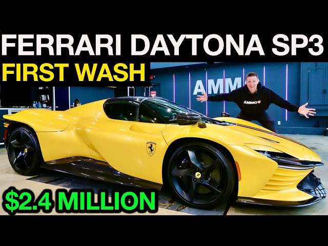 $2,400,000 Ferrari Daytona SP3 First Wash:  24 Hours To Detail For NYC Reveal!