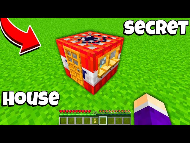 How to BUILD SUPER SECRET HOUSE inside a TNT in Minecraft ? TNT PASSAGE ! in Minecraft