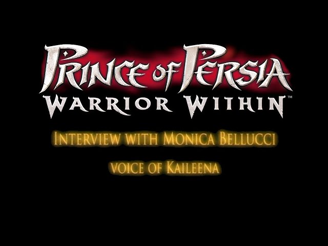 Prince of Persia: Warrior Within - Interview with Monica Bellucci: Voice of Kaileena