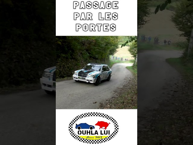 Passage par les portes Peugeot 309 Rallye de la Noix de Grenoble 2023
