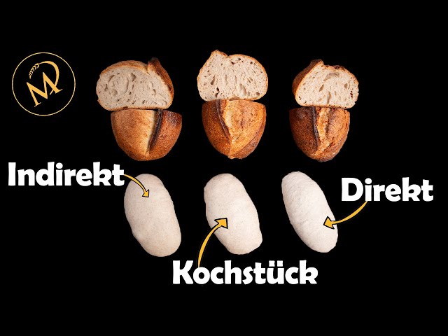 1 Grundrezept - 3 verschiedene Techniken und Triebführungsarten / Tipps und Tricks zum Brot backen