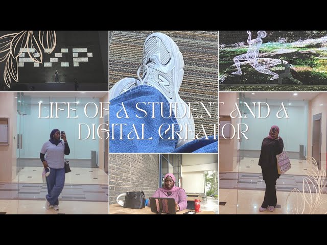 LIFE AS A STUDENT AND A DIGITAL CREATOR IN MALAYSIA | First week of School | Classes, Exhibitions…..