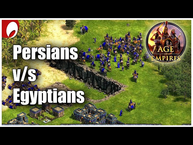 Persians vs Egyptians | Age of Empires Definitive Edition Gameplay with English commentary