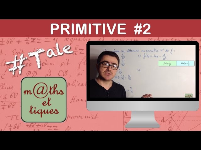 Calculer une primitive (2) - Terminale