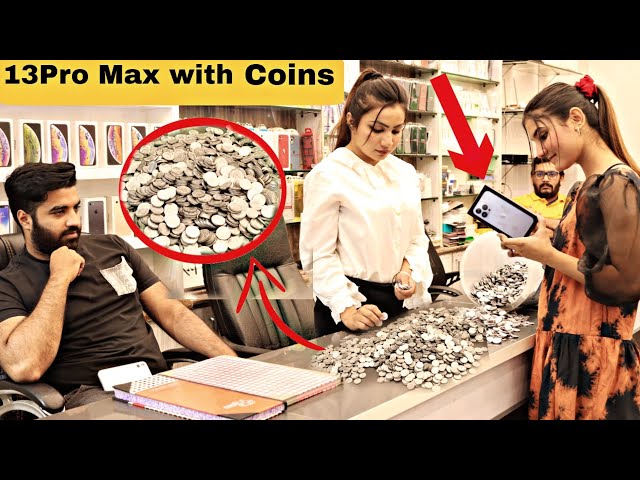 Buying iPhone 13 Pro Max With Coins - Prank@crazycomedy9838