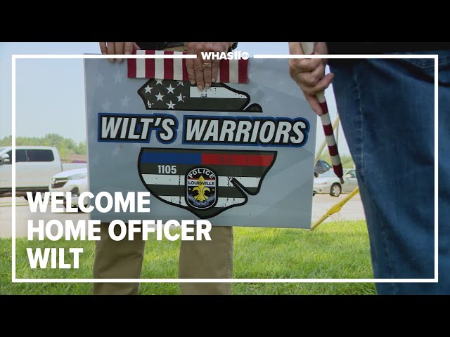 Officer Nickolas Wilt receives warm welcome in his hometown of La Grange