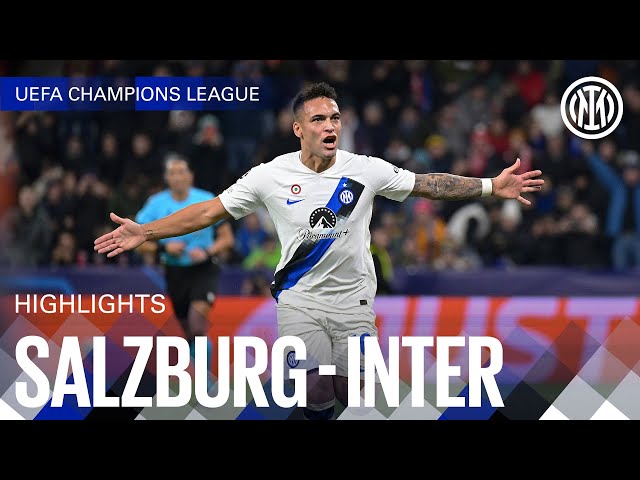 SALZBURG 0-1 INTER | HIGHLIGHTS | UEFA CHAMPIONS LEAGUE 23/24 ⚽⚫🔵