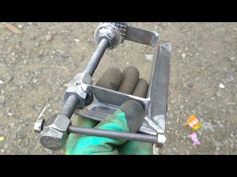 Homemade tool making A Clamp from angle iron 25mm