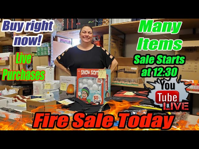 Live Fire Sale - stream is at this link  -- https://www.youtube.com/watch?v=RqjlzoJyrpY