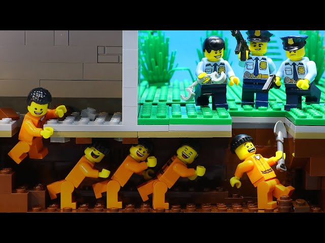 Lego City Prison Break: Secret Escape Tunnel | Lego Stop Motion