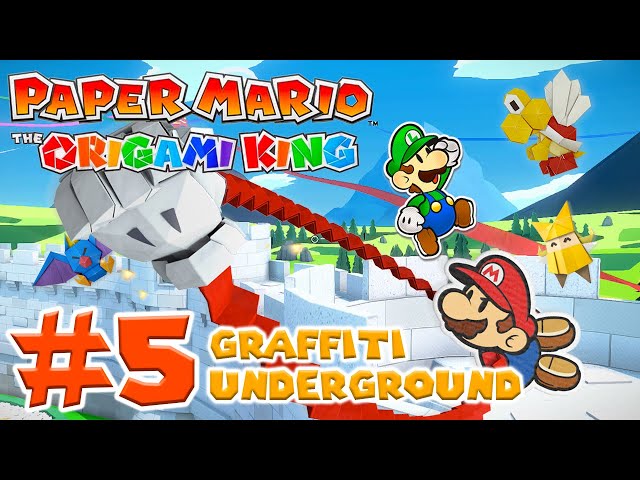 Paper Mario: The Origami King - Gameplay Walkthrough - Graffiti Underground - Part 5