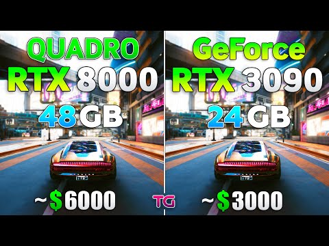 Quadro RTX 8000 vs GeForce RTX 3090 - Test in 8 Games