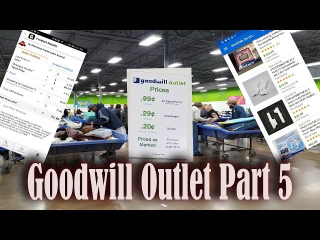 Goodwill Outlet Haul & how I List & Sell with Amazon or Ebay app. Part 5 unique finds