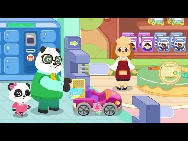 Baby Panda's Supermarket | Buy What You Need | Babybus games