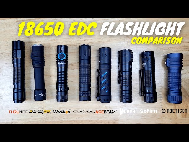8 Awesome 18650 EDC Flashlight Compared (EMISAR vs ARMYTEK v ACEBEAM v THRUNITE v SOFIRN)