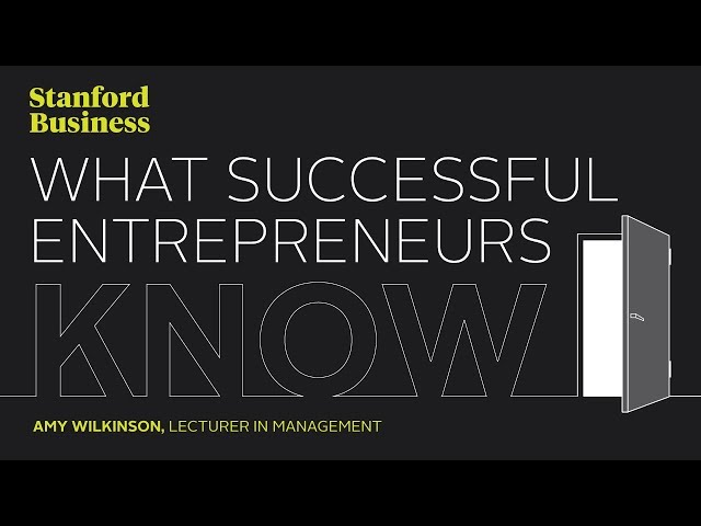What Successful Entrepreneurs Know