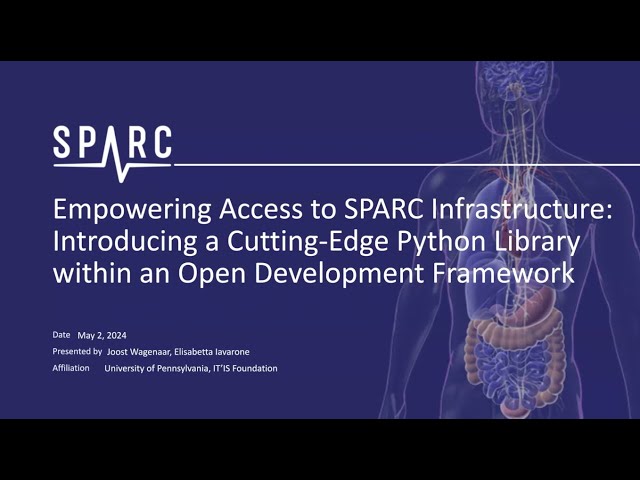 Empowering Access to SPARC: Introducing a Cutting-Edge Python Library within an Open Dev Framework