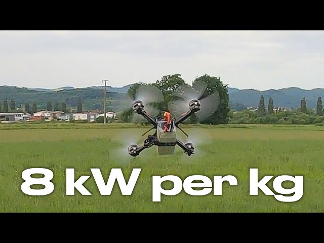 8 kW per kg | This is how it sounds | Drone ASMR