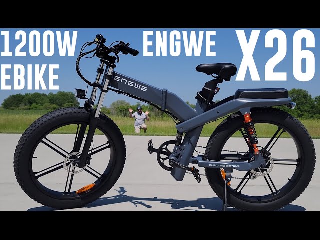 Engwe - X26 - 48V 1200W 26" X 4" Fat Tire EBike - Unbox & Run