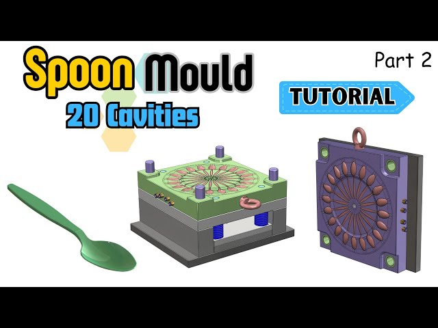 injection molding design a spoon - SOLIDWORKS MOLD DESIGN - 2/3