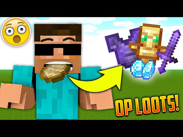 Minecraft but EATING Gives OP ITEMS...
