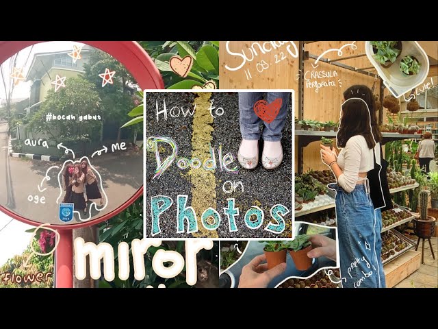 How to doodle on photos | How to doodle on photo using ibis paint x | photo doodle Instagram trend