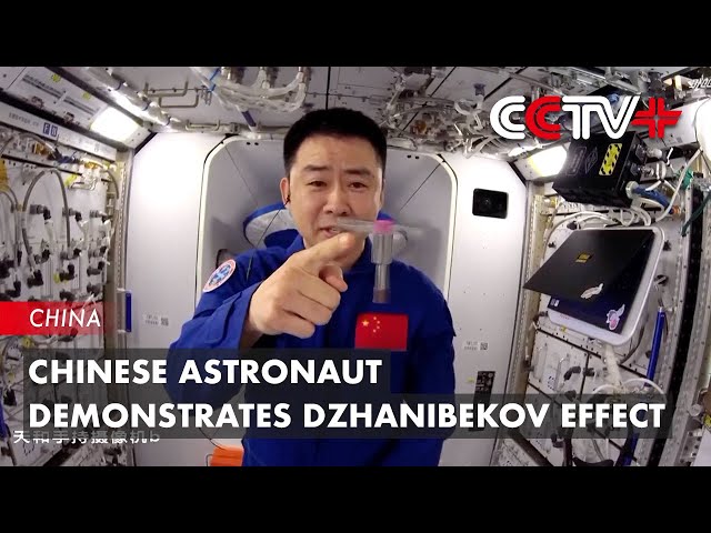 Chinese Astronaut Demonstrates Dzhanibekov Effect in Space Lecture