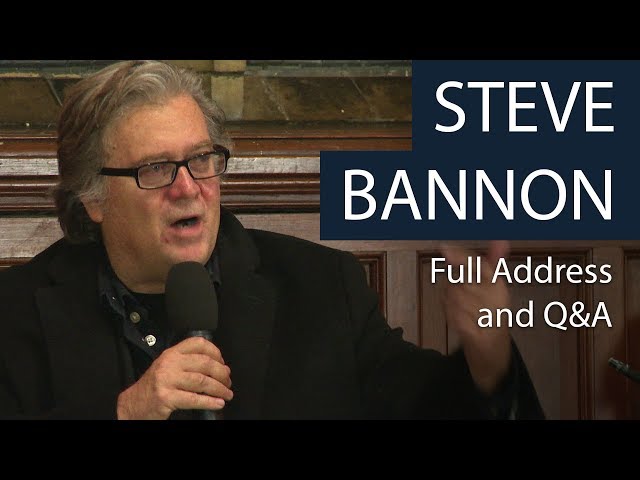 Steve Bannon | Full Address and Q&A | Oxford Union