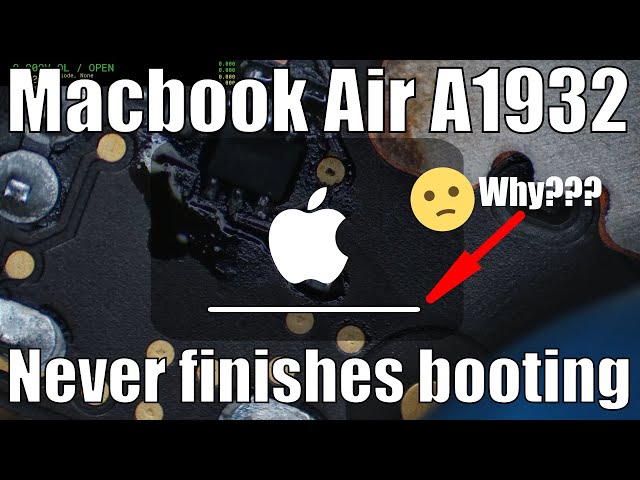 1598: Fixing Macbook stuck on progress bar.  A1932 that never quite boots.