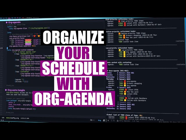Org Agenda Is A Powerful Scheduling App (Let's Configure It!)