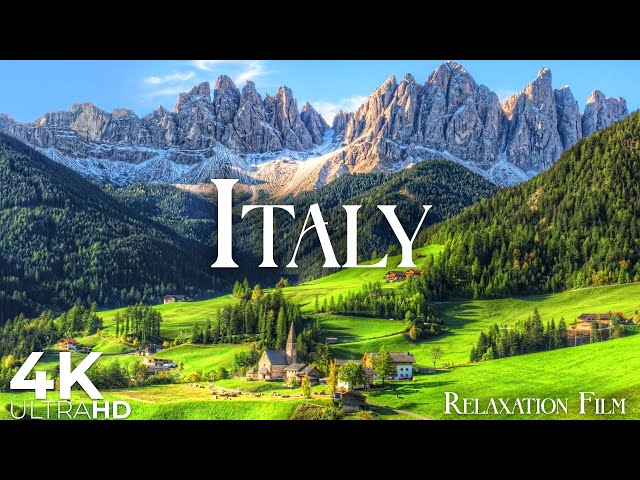 Italy 4K • Relaxation Film with Meditation and Healing Music • 4K Video UltraHD