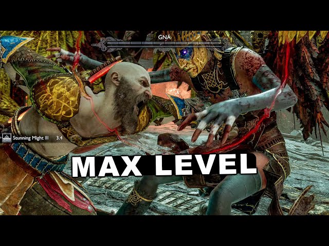 God of War Ragnarok - MAX LEVEL Kratos Vs GNA the True Valkyrie Queen (NO DAMAGE / GMGOW) 4K PS5