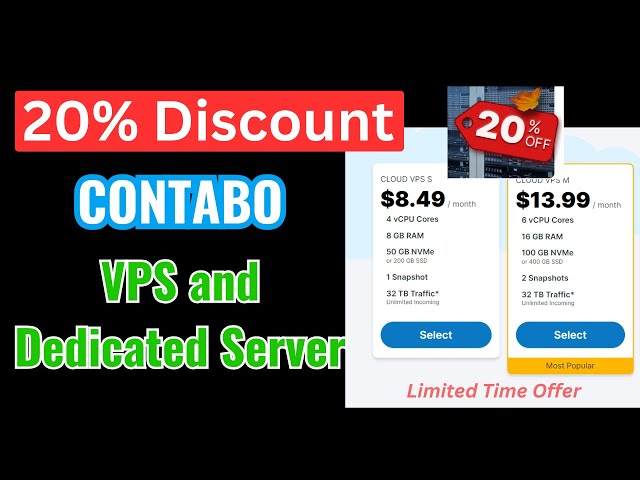 20% Discount on Contabo VPS and Dedicated Server Coupon and Promo Code