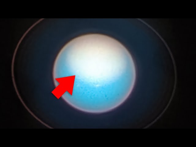 Uranus' Polar Cap Storms seen by Hubble Telescope in 4K