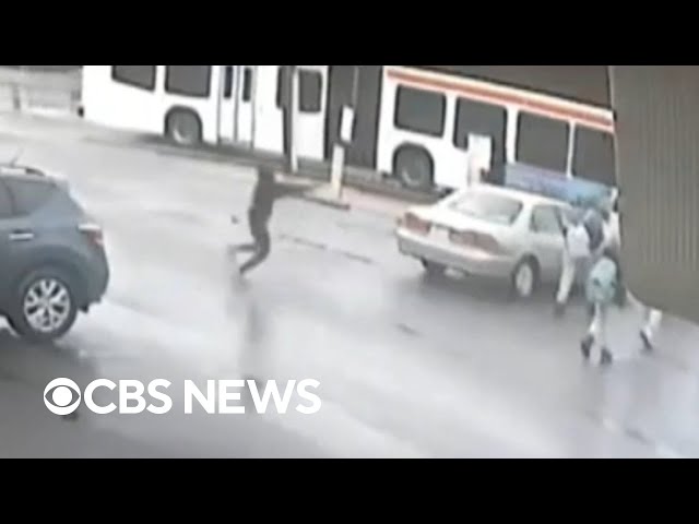 Philadelphia police release surveillance video of shooting near bus stop